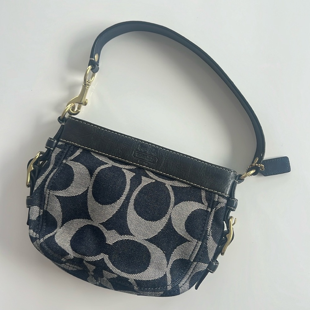 Vintage Denim Coach Bag